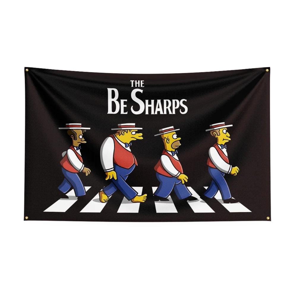 3x5ft Tthe Simpsonss Flag Polyester Digital Printed Game Tapestry Curtain For Decor