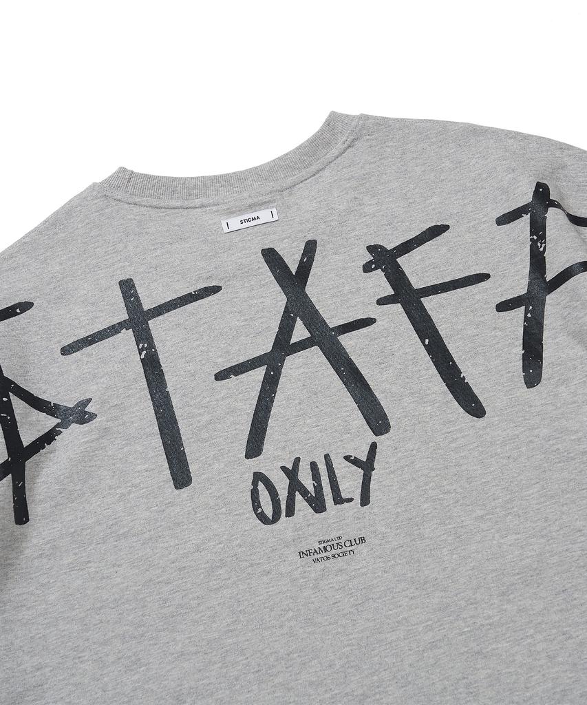 STIGMA Staff Semi-Oversized T-Shirts Melange