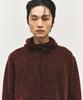 Surface Edition Button Up Hooded Knit Wine