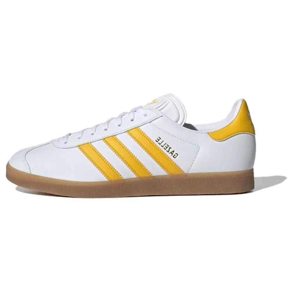 Adidas Originals Gazelle Casual Comfortable Low-Top Sneakers Men Sneakers White Yellow IH0379