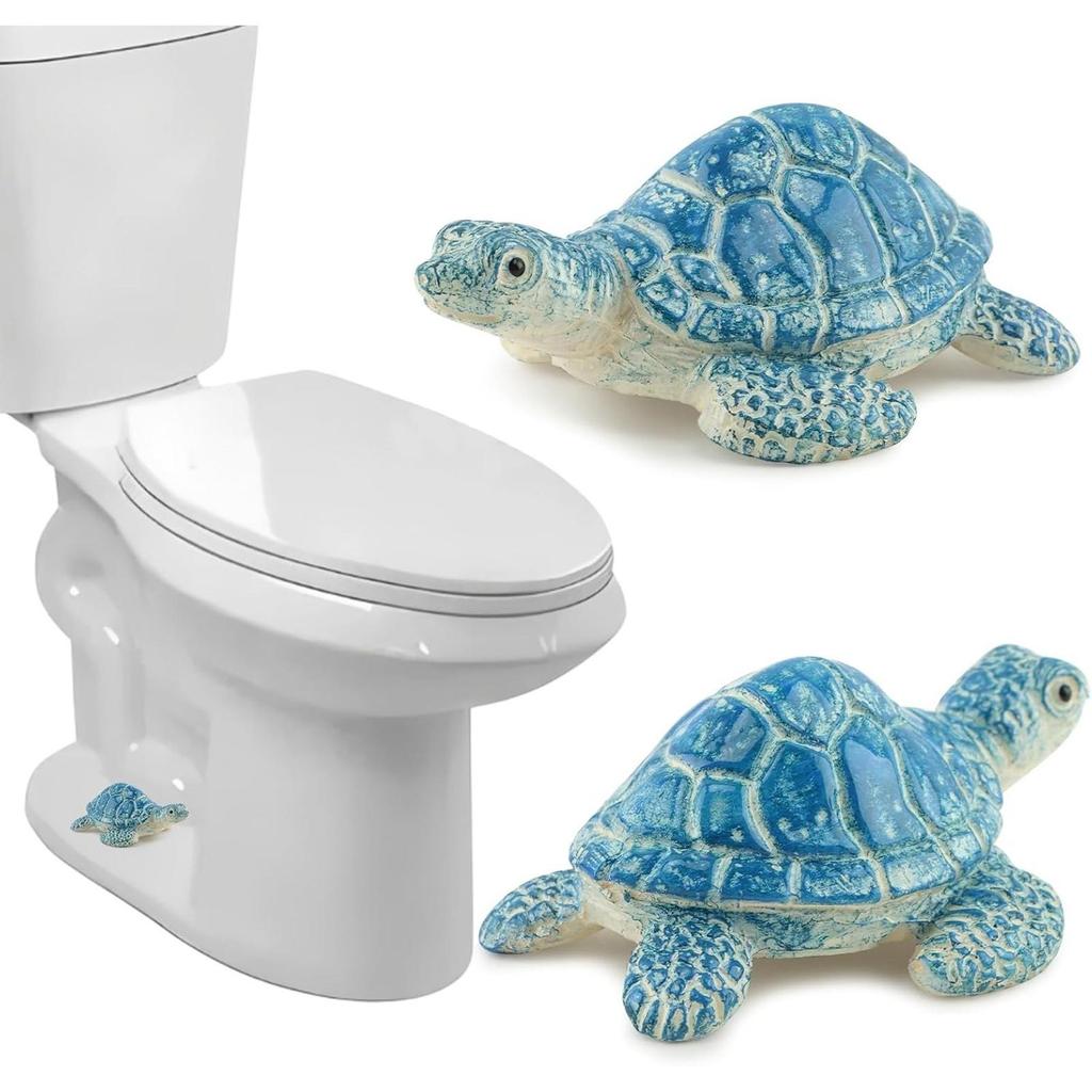 Resin Turtle Toilet Bolt Cap Compact Turtle-Shaped Cover Slim