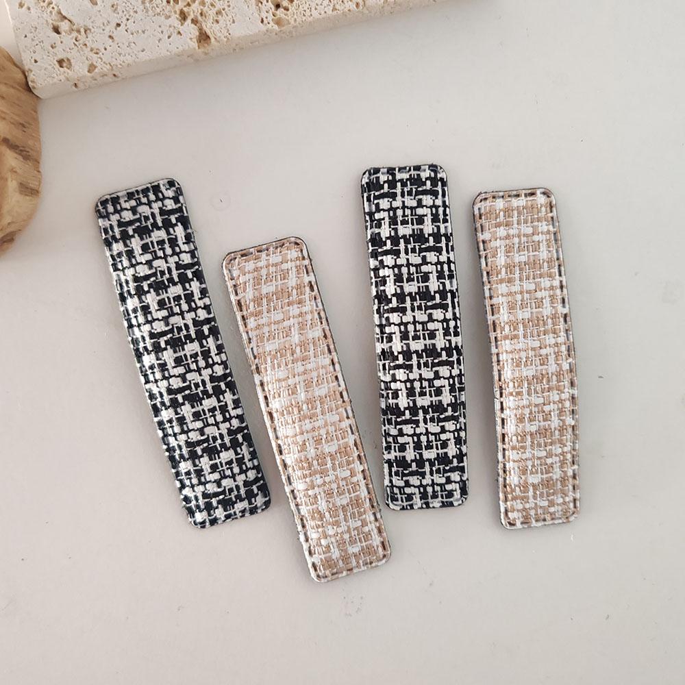 

4PC Korean Style Advanced Fabric Covered BB Hairpin Hair Side Clips Simple Hairgrip for Girls Women Vintage Hair Clips Accessory