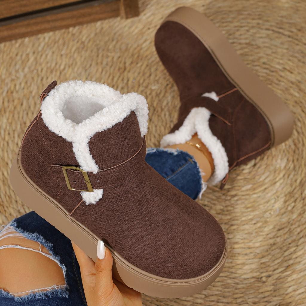 Women's Snow Boots Thicken Plush Warm Cotton Shoes Outdoor Non Slip Platform Boot Comfortable Ankle Boots for Women Winter Boots