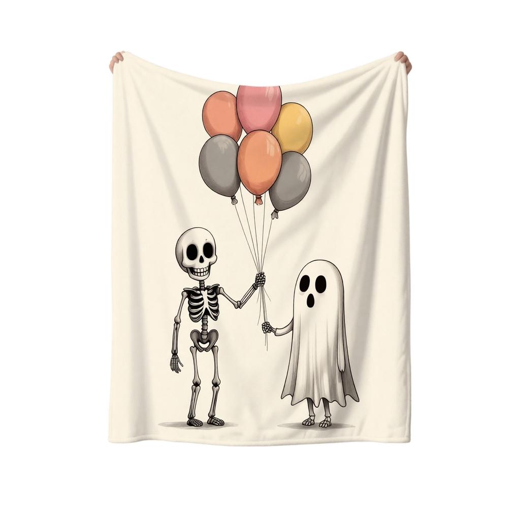 Couverture Jetée Flamboyante Créative Halloween 70 pour Canapé Lit Sofa