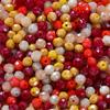 1000pcs 3*4mm Mix Color Rondelle Faceted Glass Beads Loose Spacer Crystal Round Beads for Jewelry Making DIY Necklace Bracelet