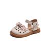 Girls Sandals Summer Soft Kids 2024 Non-slip Princess Flat Japan Wind Student Versatile Shoes Children's Fashion PU Casual Shoe