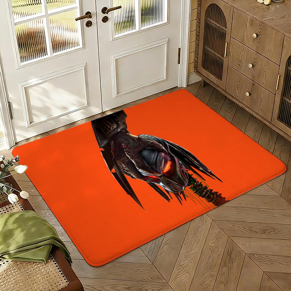 Predators Sci-Fi Movie Fans Floor Mat Soft Thickened Absorbent Non-Slip Bedroom Living Room Door Mat Home Decor Flannel Rugs