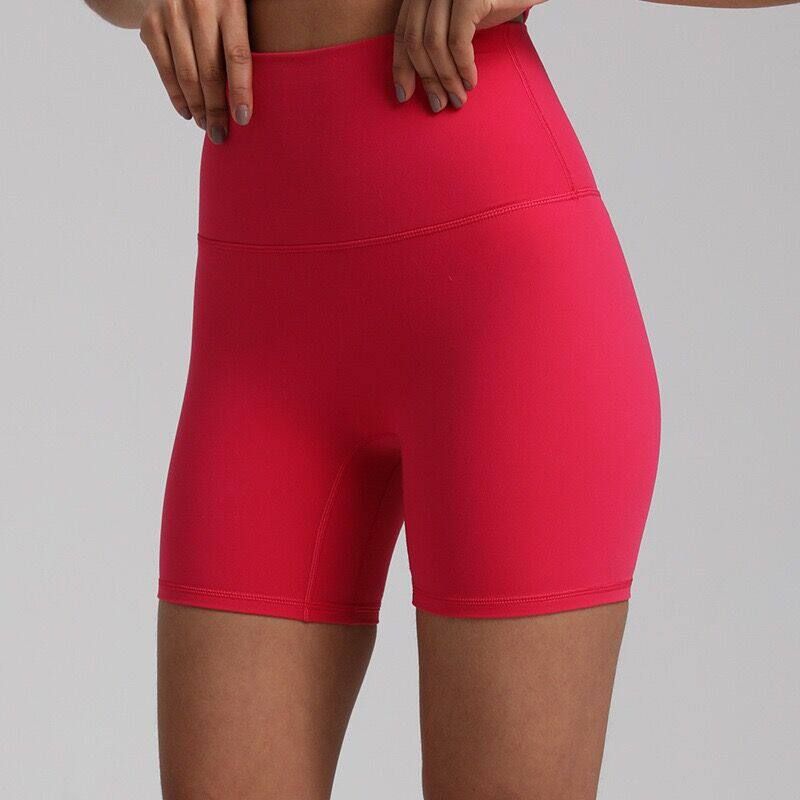 Exported Breathable Tight-Fitting Yoga Shorts with a High Waist, Elastic Peach Butt Lift, and Three-Quarter Length for Fitness