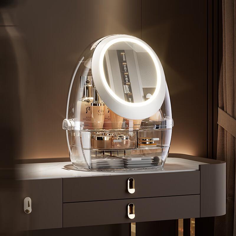 Роскошный LED-органайзер для косметики с ящиками