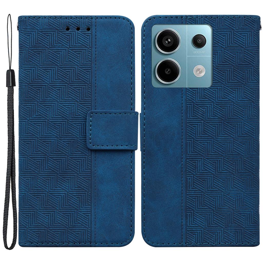 For Xiaomi Redmi Note 13 Pro 5G/Poco X6 5G Leather Flip Phone Case Wallet Cover Geometry Pattern