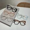 Oversized Cat Eye Eyeglasses  Butterfly Candy Color Blue Light Blocking Eyewear Trendy Non-prescription Spectacles