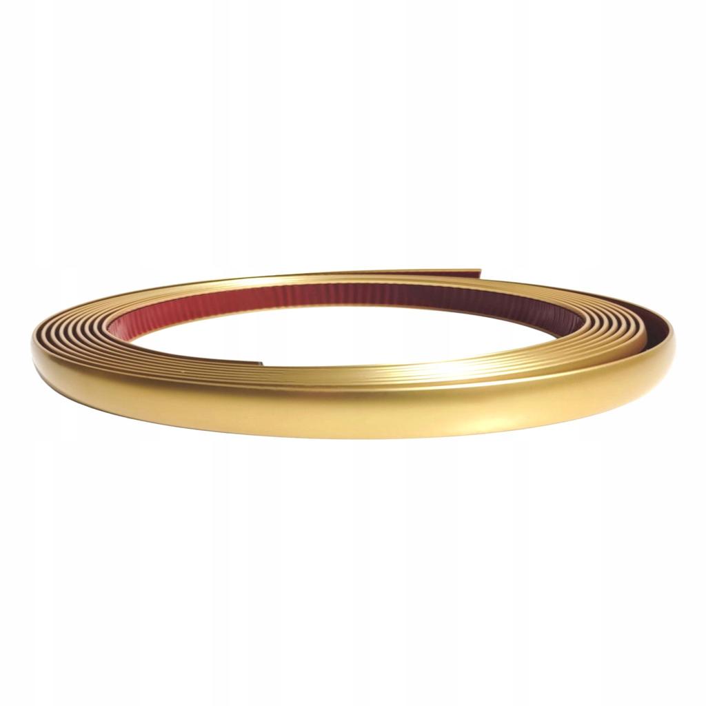 Decorative Matt Gold Strip 12mm Flexible Gold Strip Self-Adhesive 5 Meters