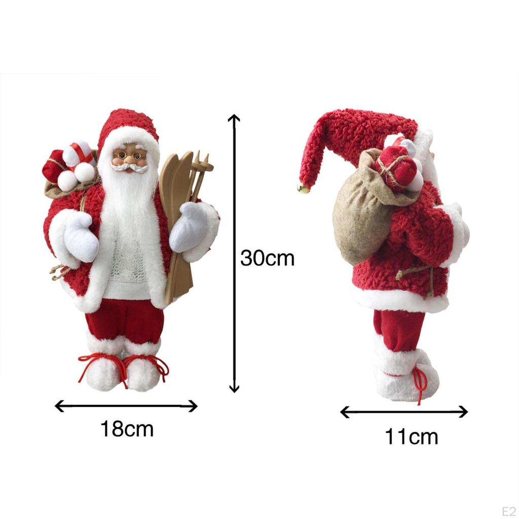 Christmas Decoration Santa Figurine Figure Toys Small Decor Statue for Party Birthday Bedroom