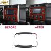 For Toyota FJ Cruiser Carbon Fiber Car Navigation Side Cover Trim 2007-2014 New