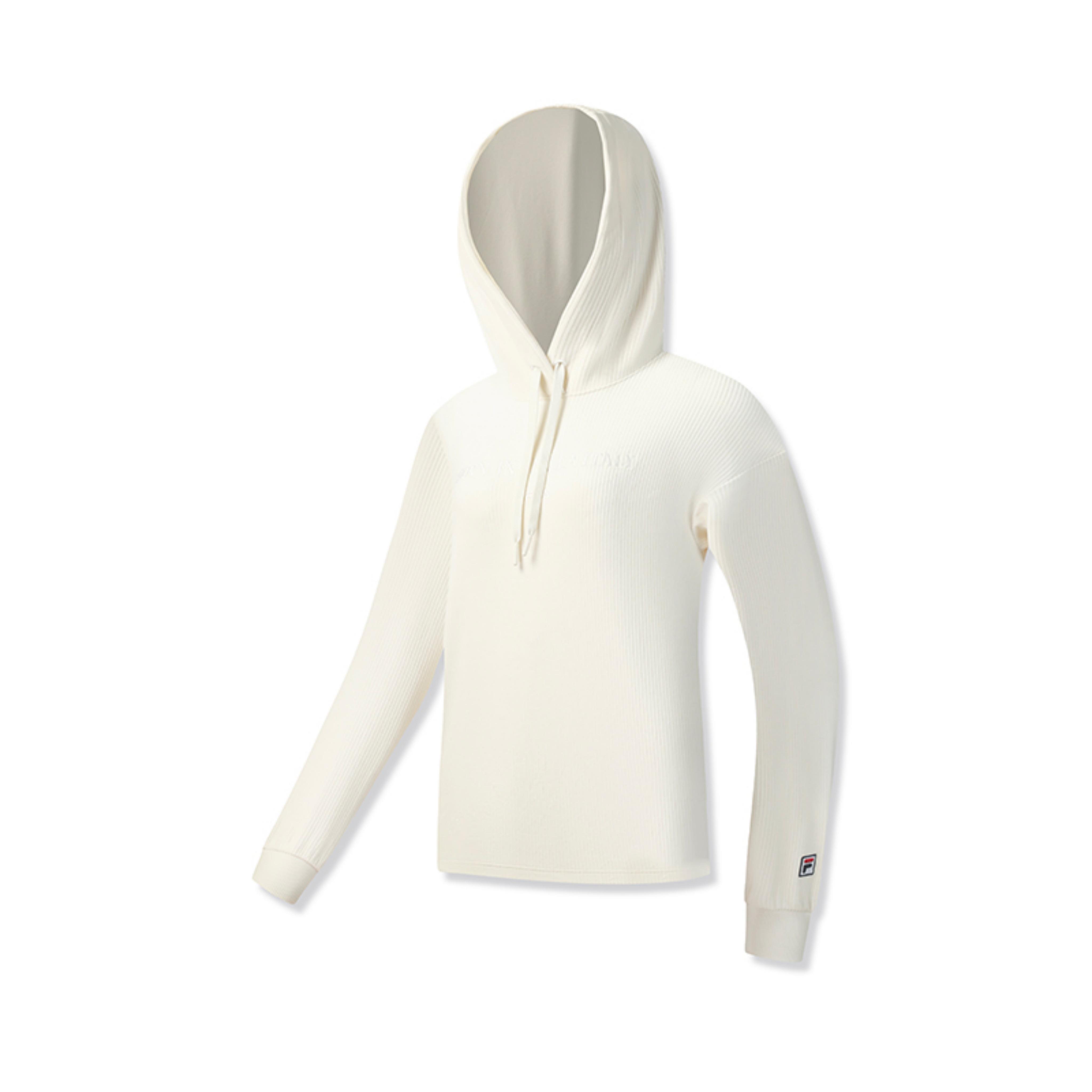 

Fila Теннисная мода Простой Классический Удобный Универсальный Повседневный Спортивный Худи Женские Толстовки Белый A11W543208FWT S