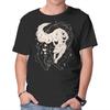 Unisex Crew Neck T-Shirt Tamed Wolf Graphic Short Sleeve Casual Tee