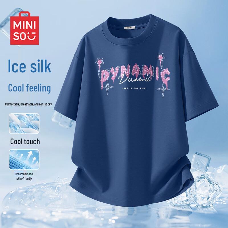 MINISO Men s Cool-Feel Short Sleeve T-Shirt L