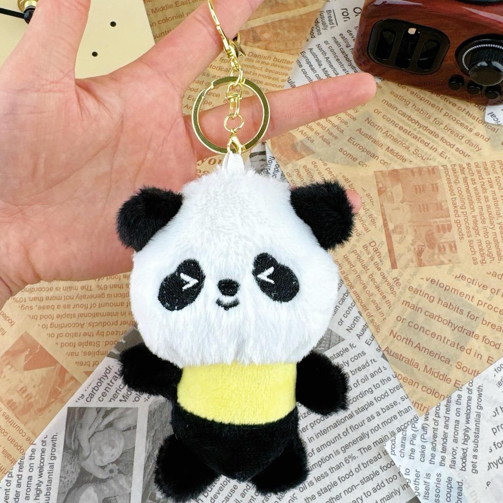 Mini Panda Plush Keychain Doll