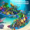 JMBricklayer Mechanic Mantis Shrimp Building Blocks Set with LED Lights, Marine Life 70013, Sea Animal Model with Jellyfish, Crab, and Coral Reef,