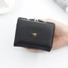 Ladies Wallet Short Card Holder Pu Material With Heart Pattern For Daily Use