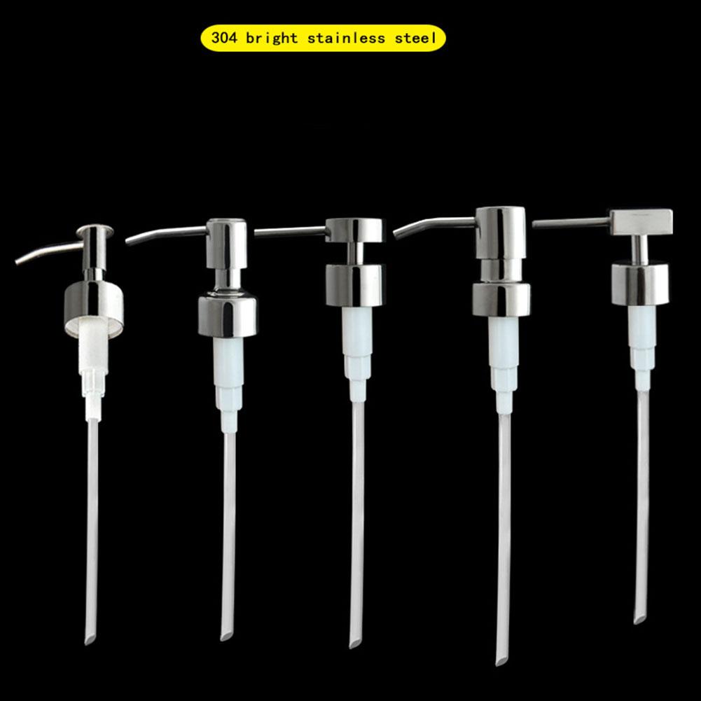 304 Stainless Steel Hand Liquid Soap Pump Dispenser Head Nozzle For Bathroom Kitchen Foam Soap Shampoo Dispenser Accessories