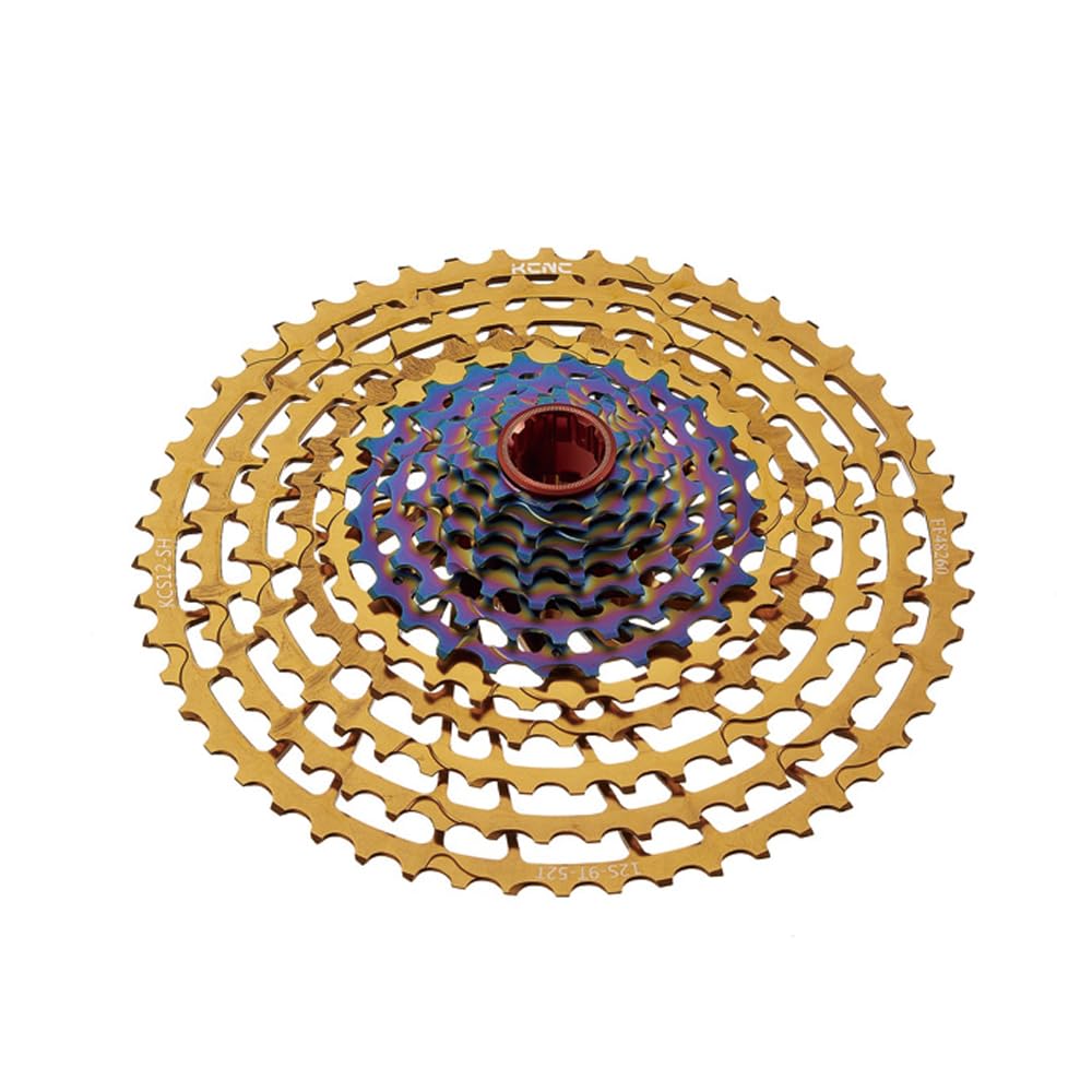 

KCNC 12S Кассета Micro MICRO SPLINE Шлиц/SHIMANO 9-52T/Золото золотой