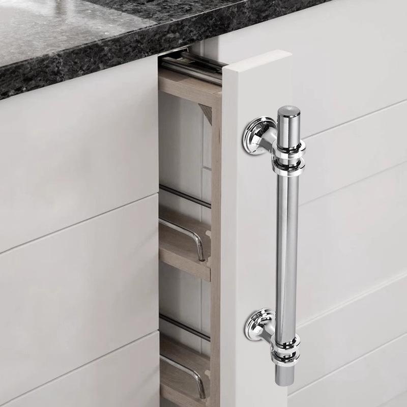 Modern Nordic Brass Cabinet & Wardrobe Double-Hole Handle
