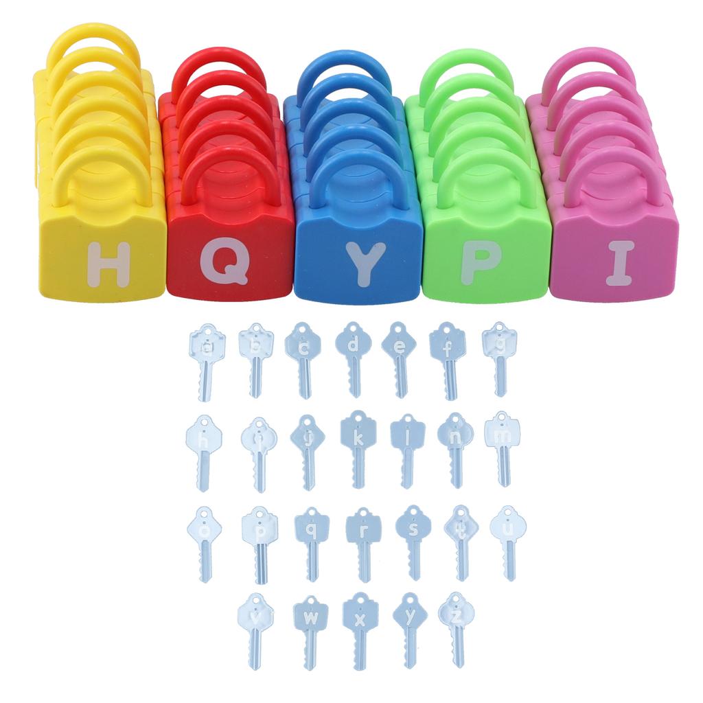 Learning Locks Alphabet Toys Educational Learning Locks Counting Toys Set for KidsLetter