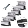 Van Roof Rack Mount Kit 4Pcs Stainless Steel Brackets for Solar Panels