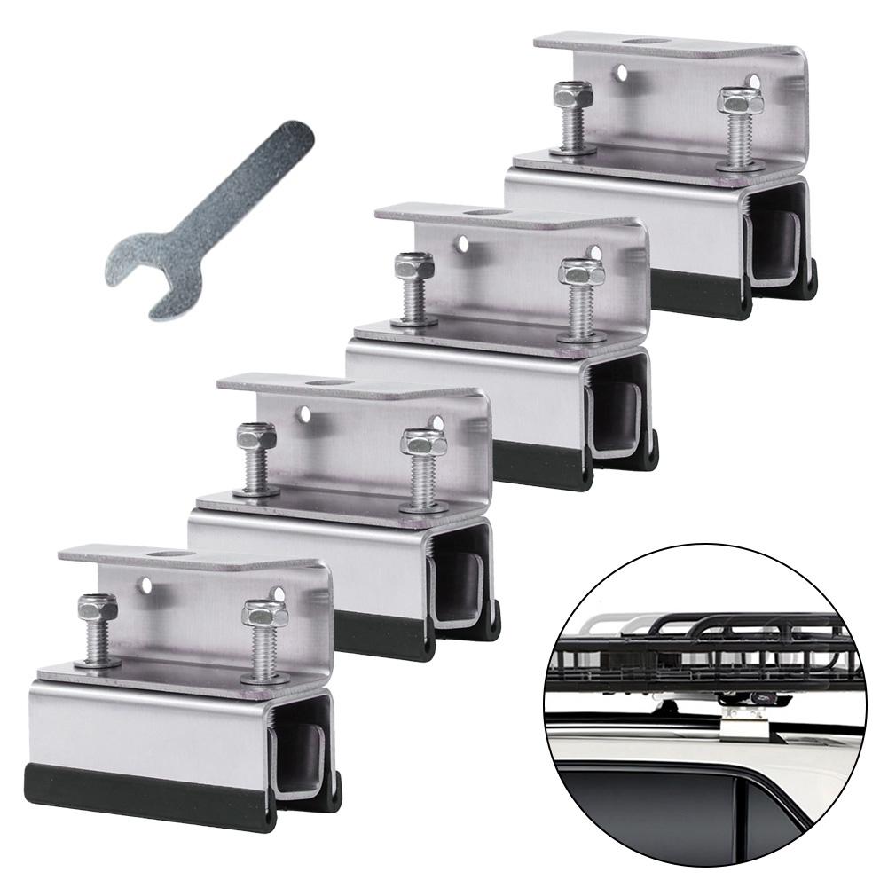 Van Roof Rack Mount Kit 4Pcs Stainless Steel Brackets for Solar Panels