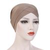 Knitted Turban Cap With Cross Front Style For Women Summer Winter Fashion