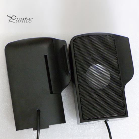 Stereo Sound Speaker Clip Computer USB 3.5MM Wire Volume Adjustment Noise Reduction Portable Mini Laptop Desktop PC Box Subwoofer Drive Technology