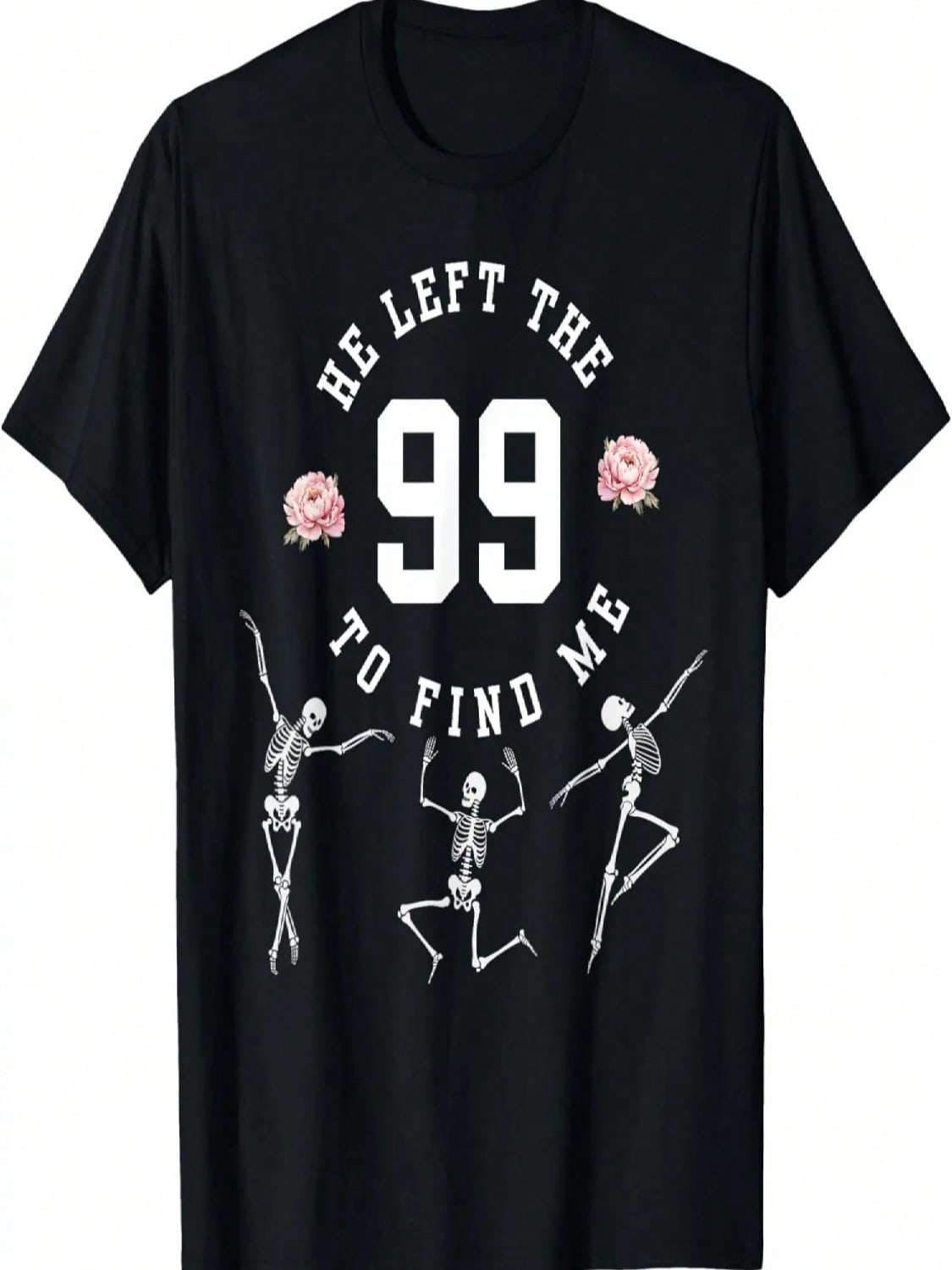 He Left The 99 To Find Me Gifts Sheep Skeleton Halloween T-Shirt S разноцветный