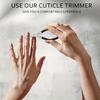 Stainless Steel Cuticle Nippers with Spring-Loaded Grip - Odorless Manicure Tool for Precise Dead Skin Removal, Sharp Trimming Edge