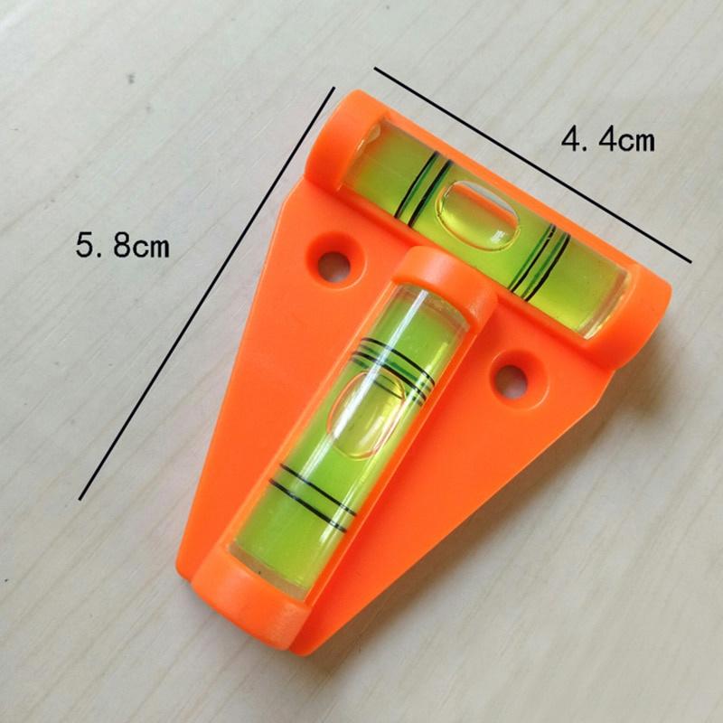 Przyrząd do pomiaru poziomu Mini typu T Trójkątny poziom T-type Spirit Bubble Shell Plastikowe narzędzia pomiarowe