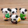 4Pcs/Set Anime Panda Doll Cartoon Action Toy Figures 2-4cm
