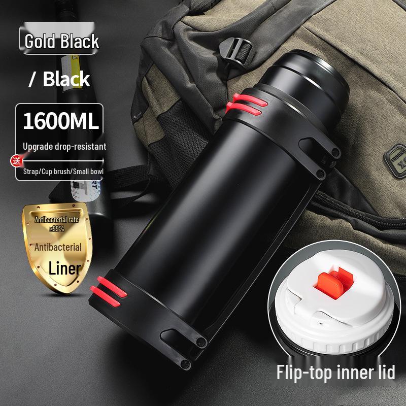 Large Capacity 5L Insulated Stainless Steel Car Kettle - Men's Portable Outdoor Travel Thermos