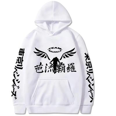 Anime Figura Valhalla Logo Stampato Pullover Unisex Moda Cosplay Abbigliamento Sportivo Streetwear Felpa Anime Tokyo Revengers