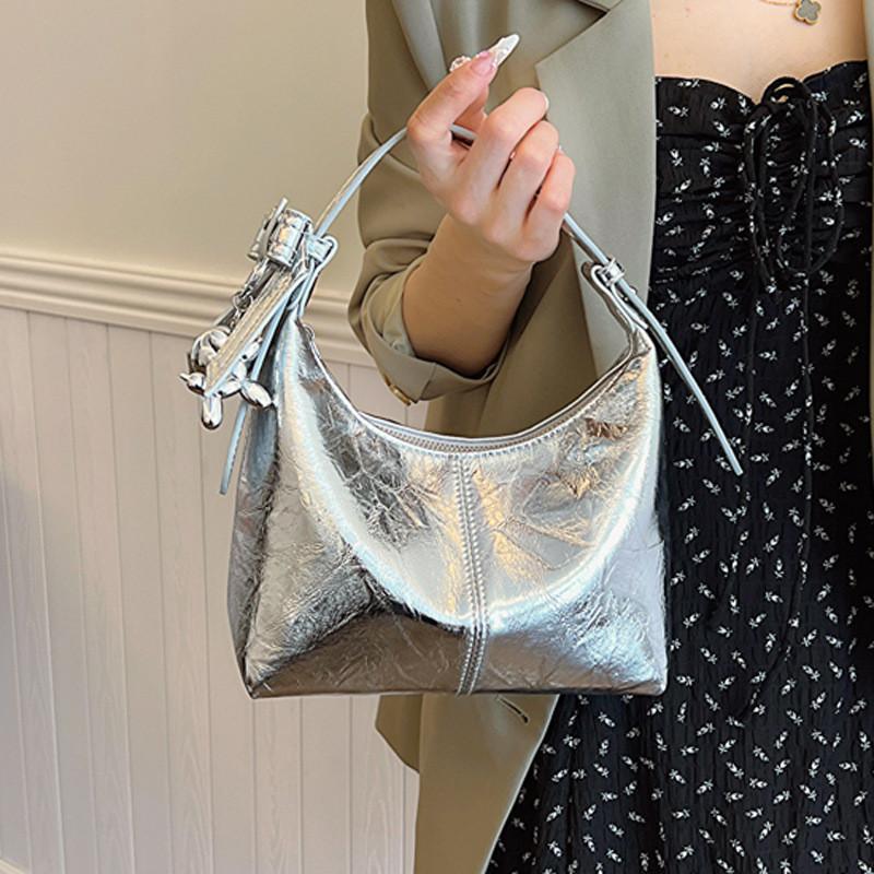 IELGY Dumpling Bag Female Fashion Handbag Simple All-Match One-Shoulder Messenger Bag