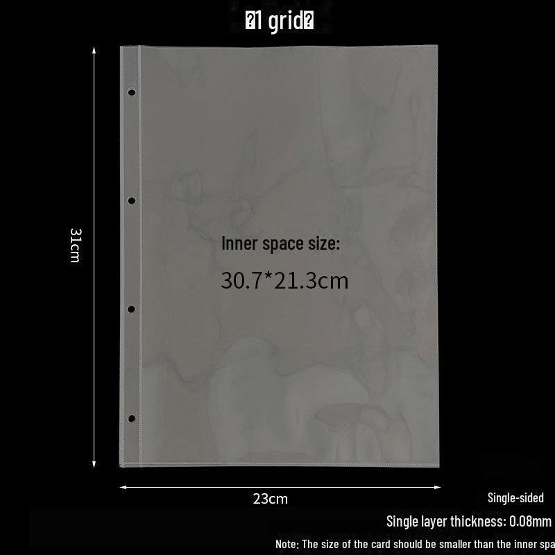 A4 Loose-Leaf Card Collection Albums for Documents, Photos, Tickets, and Postcards