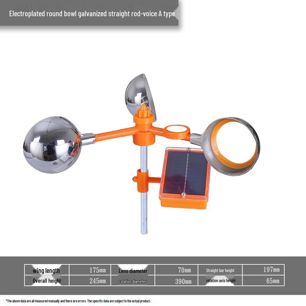 Odblaskowy odstraszacz ptaków zasilany energią słoneczną i wiatrową na farmy zewnętrzne i stawy rybne