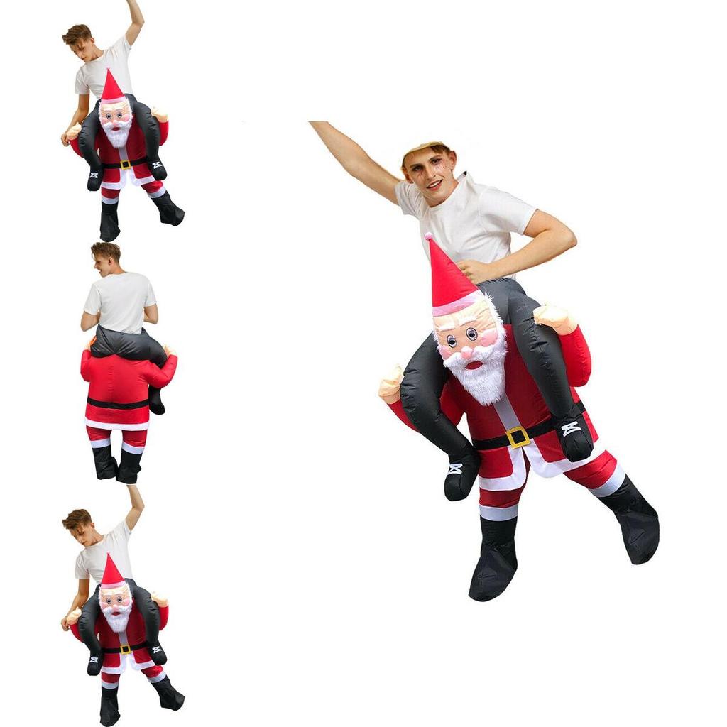 Aufblasbares Kostüm Weihnachten Weihnachtsmann Outfit für Erwachsene Perfekt für Cosplay-Events