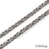 Chaîne Cœur en Acier Inoxydable de 0,5/1 Mètre Chaîne Cubaine Chaîne Punk de Base pour la Fabrication de Colliers Bracelets Bijoux Accessoires