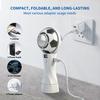 Ventilador de Fútbol Portátil Ventilador Pequeño de Mano 6 Velocidades de Viento Pantalla LED Carga USB Ligero Ventilador de Viaje Ventilador Personal Silencioso