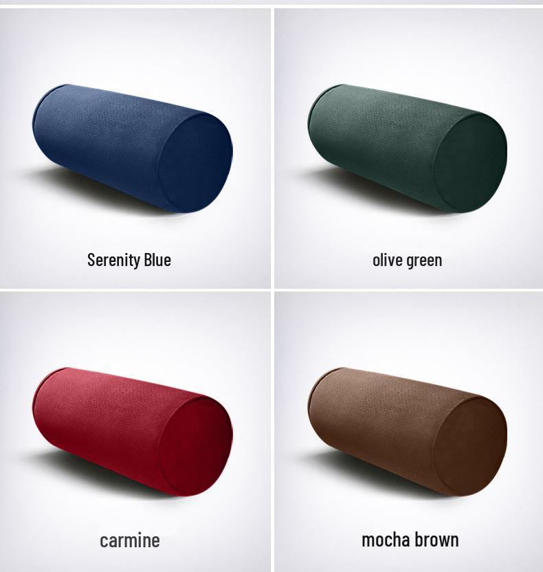 Uniwersalna Para Poduszek z Zamszu na Szyję i Podparcie Lędźwiowe do Fotela Samochodowego