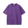 Men's Trendy 260g American Retro Washed Distressed Batik T-shirt - Pure Cotton, Snowflake Short Sleeve
