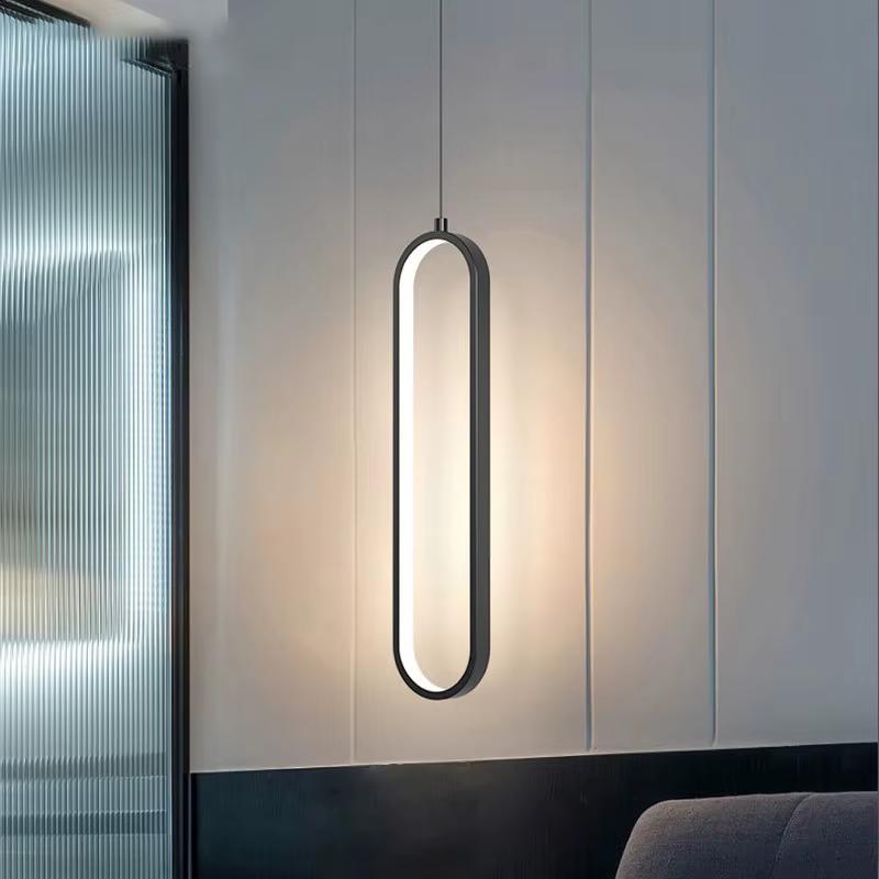 Modern Minimalist LED Pendant Light Chandelier For Bedroom Restaurant Living Room Gold Black Hanging Lamps Decoration Led Lustre