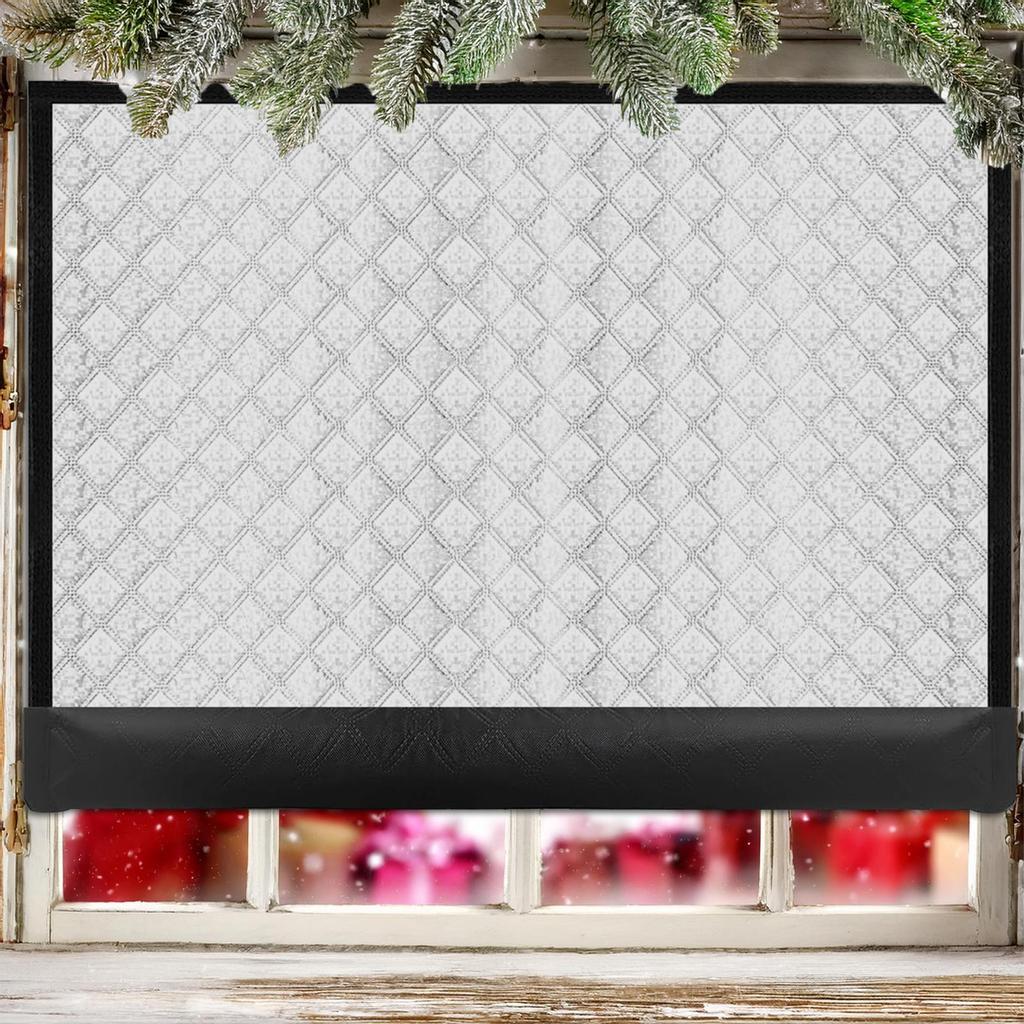 Winter Insulated Window Curtain 39x71inch Soundproof Thermal Blackout Oxford Cloth Cover Insulated Roll-Up Window Blanket