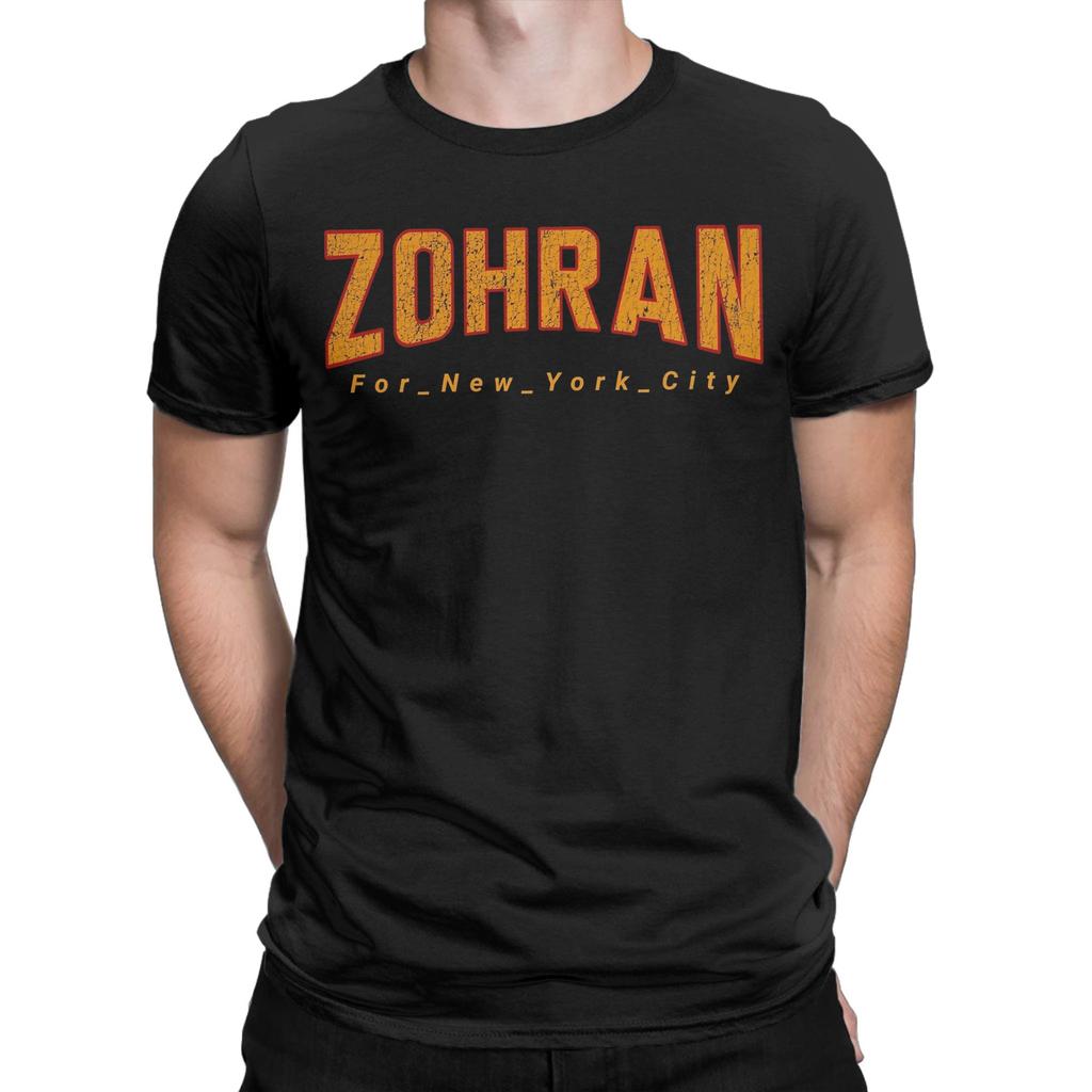 Men T-Shirt Zohran Mamdani for New York City Vintage 100% Cotton Tee Shirt Short Sleeve  T Shirt O Neck Clothes Gift Idea