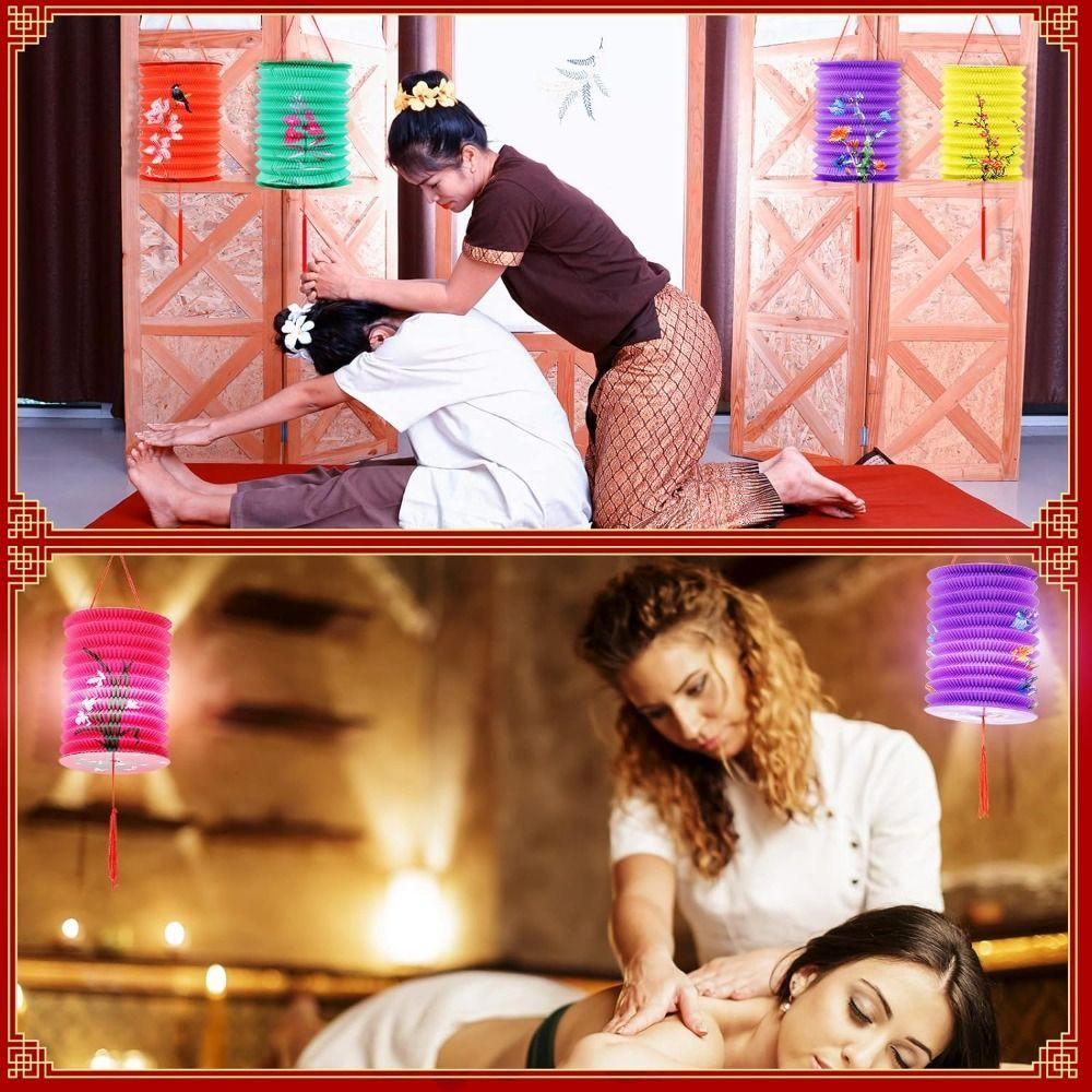 Paper Organ Lantern Cylindrical Middle Autumn Festival Lantern Party Supplies Hanging Lantern  Door